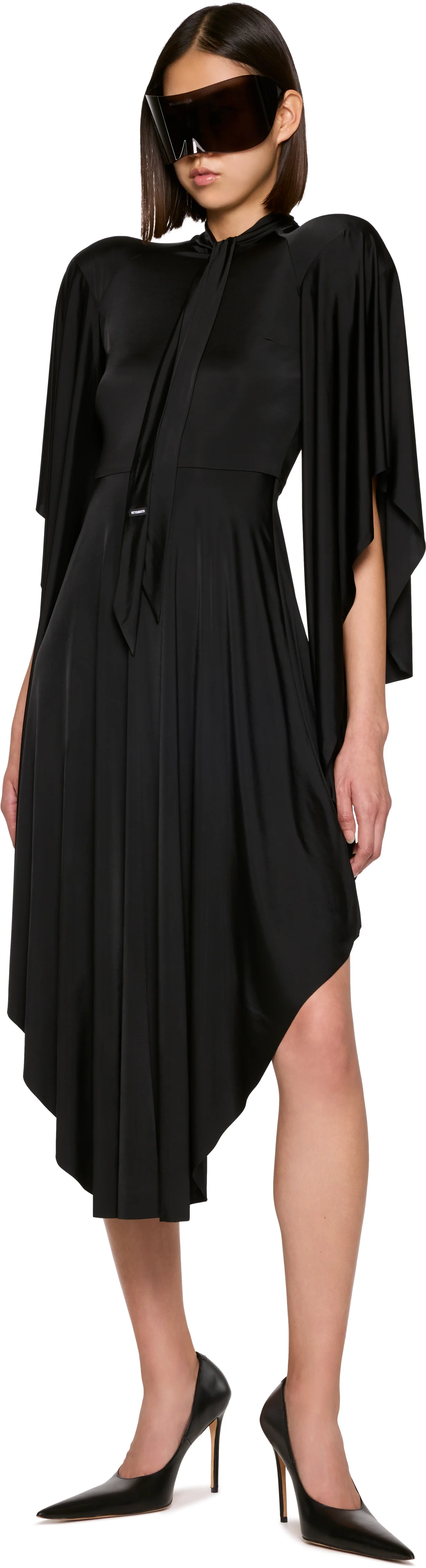 VETEMENTS Round Shoulder Midi Dress
