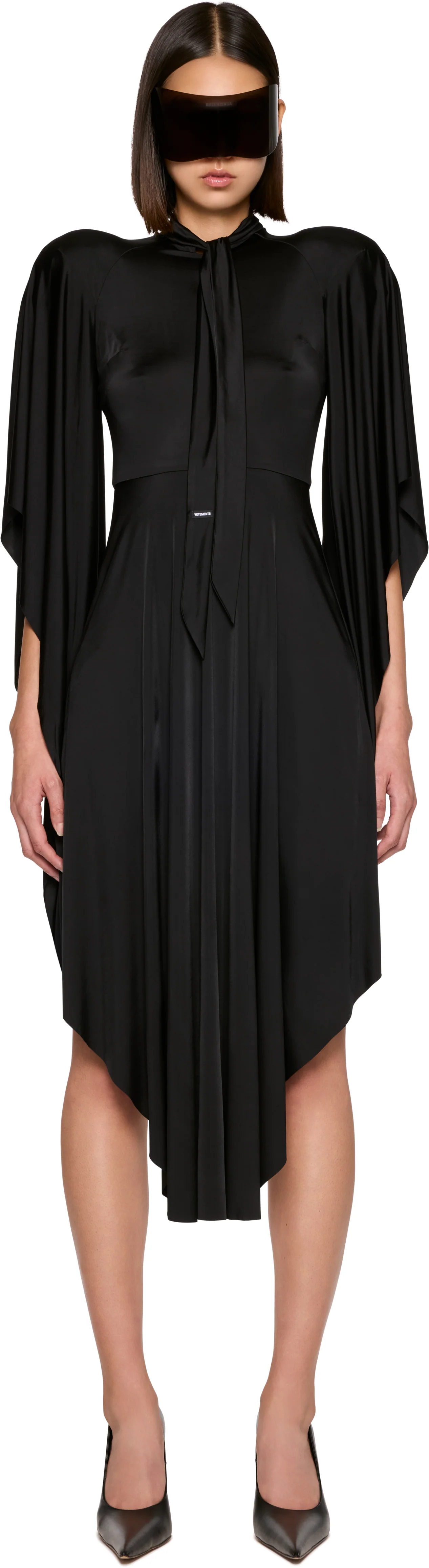 VETEMENTS Round Shoulder Midi Dress