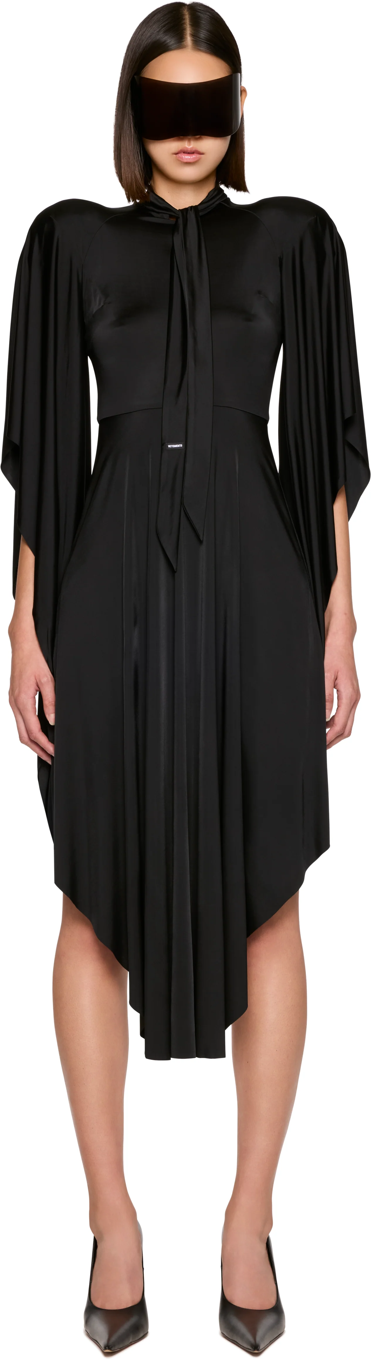 VETEMENTS Round Shoulder Midi Dress