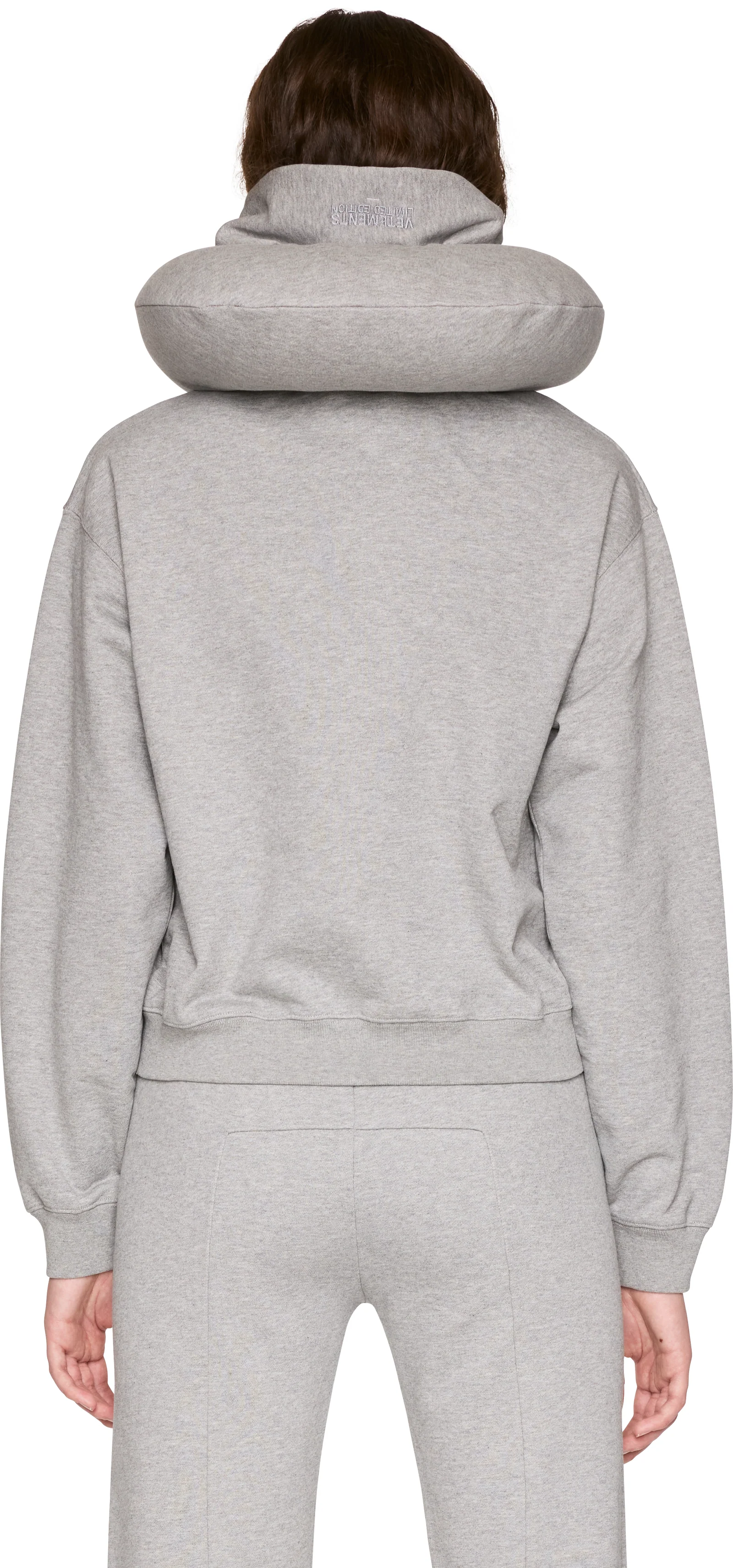 VETEMENTS Neckpillow Fitted Zip-Up Hoodie