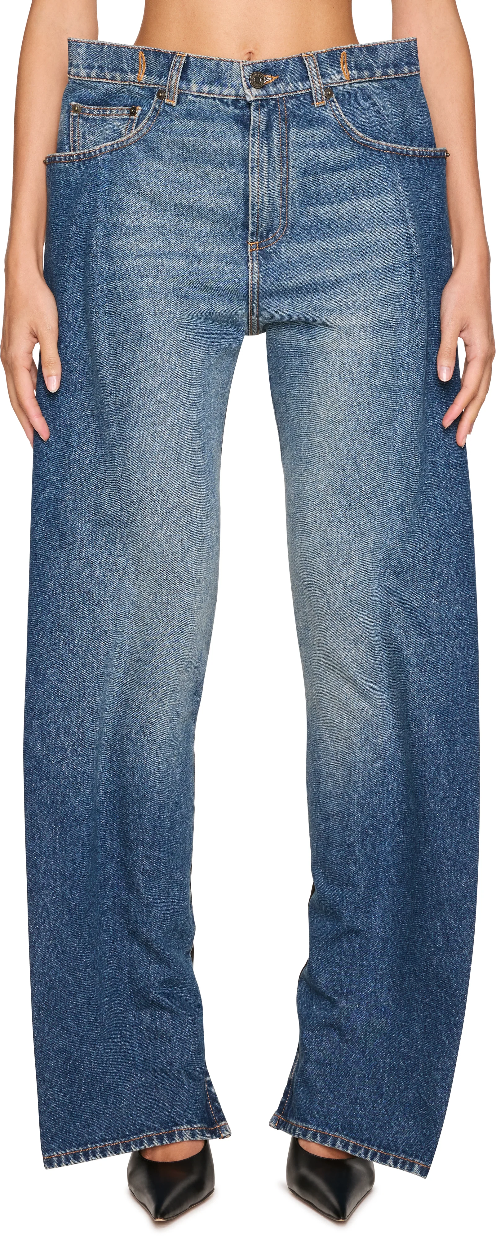 Jean Paul Gaultier Denim Panel Leggings