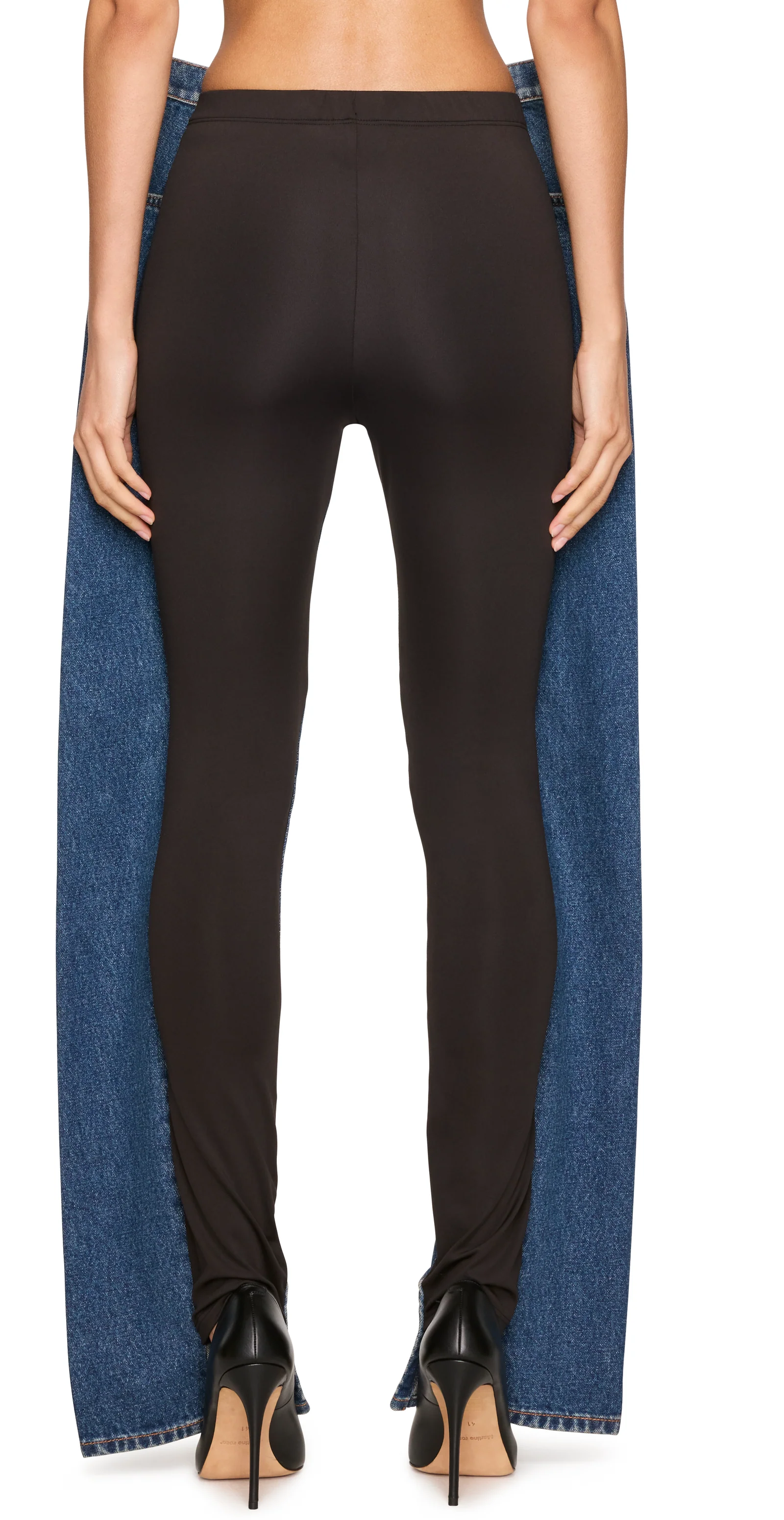 Jean Paul Gaultier Denim Panel Leggings