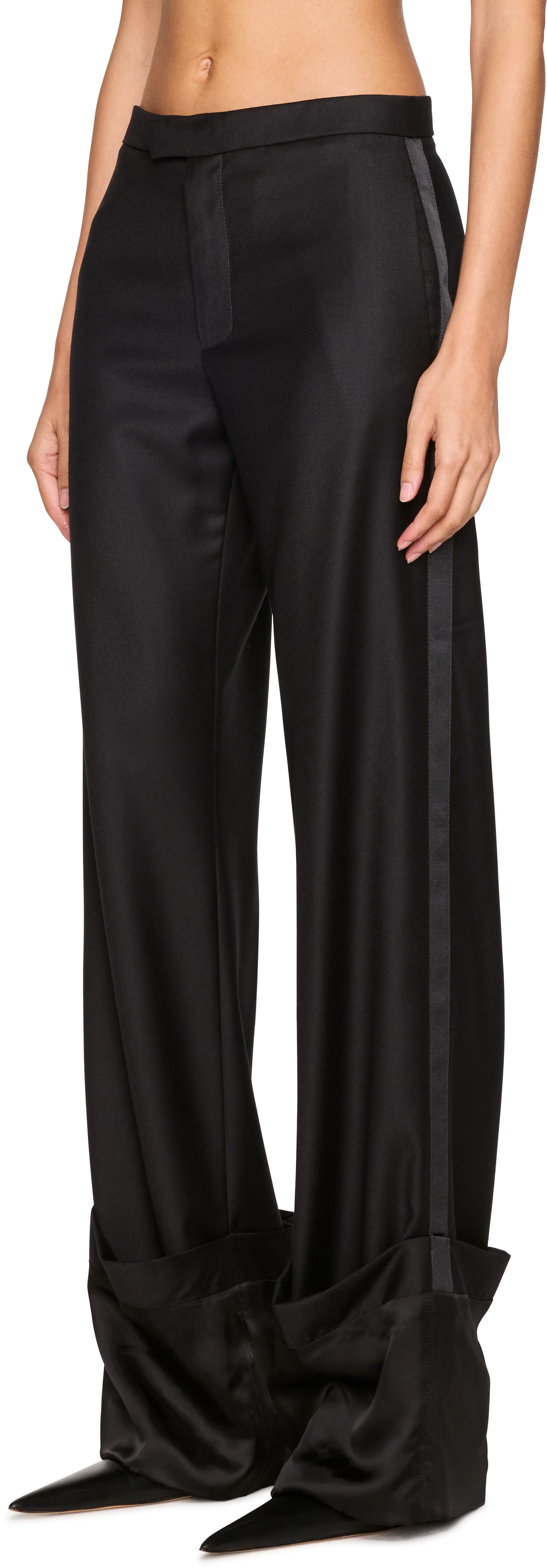 Jean Paul Gaultier Satin Tailored Trousers
