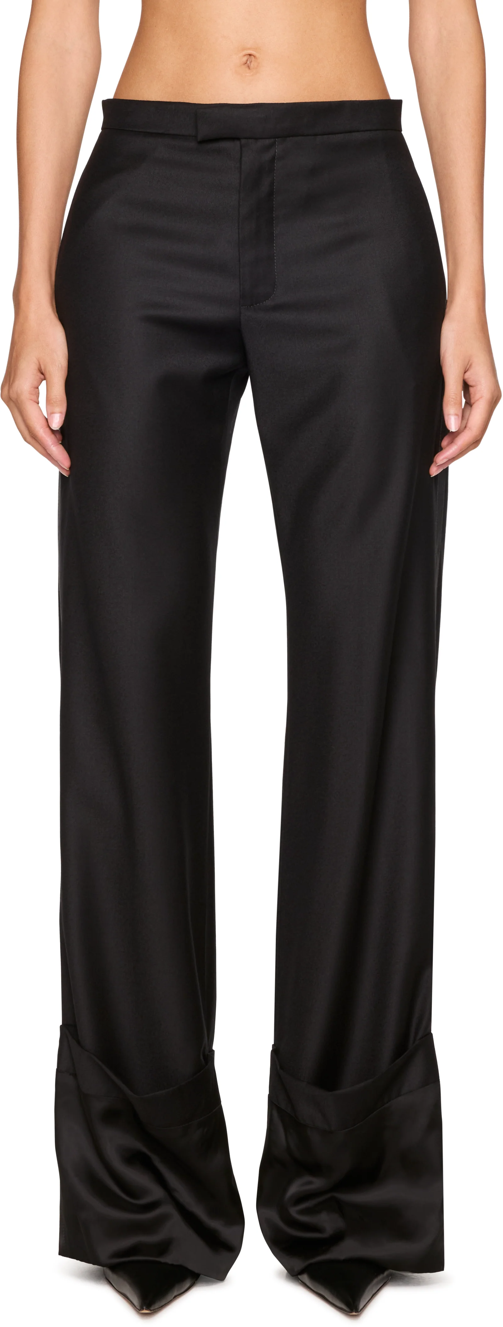 Jean Paul Gaultier Satin Tailored Trousers