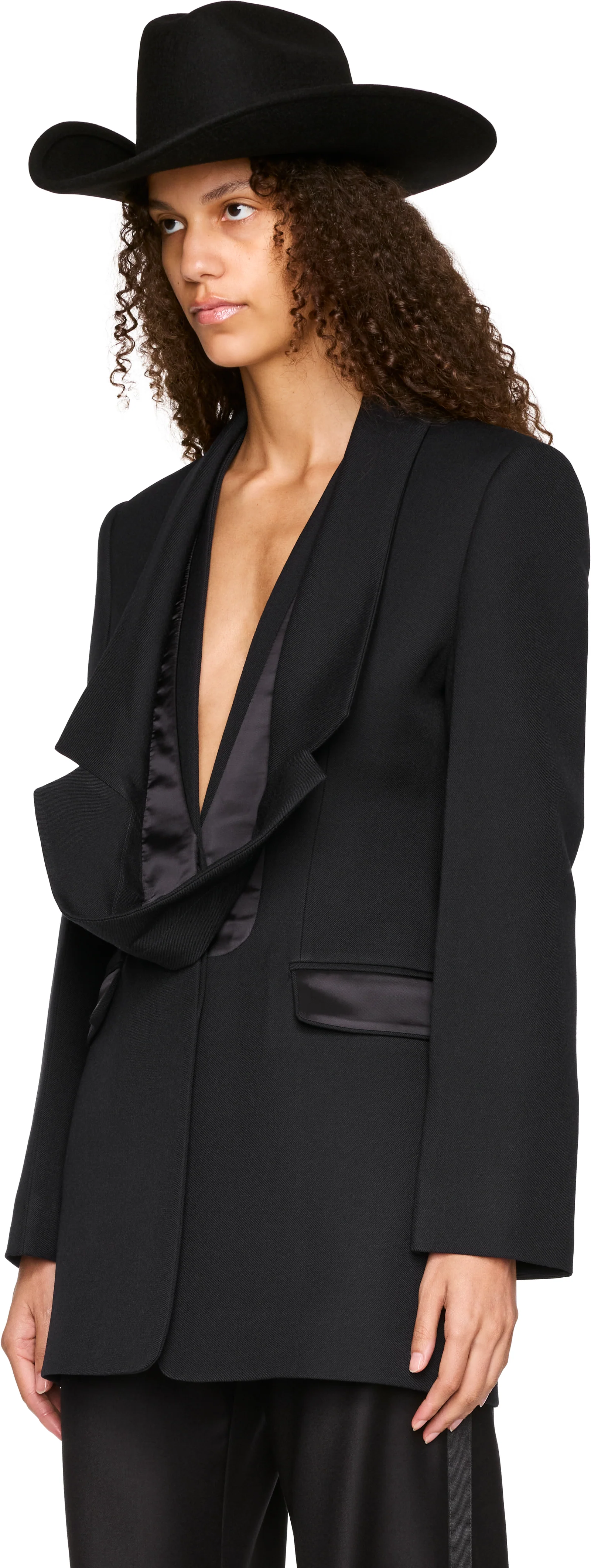 Jean Paul Gaultier Reversed Collar Fitted Blazer