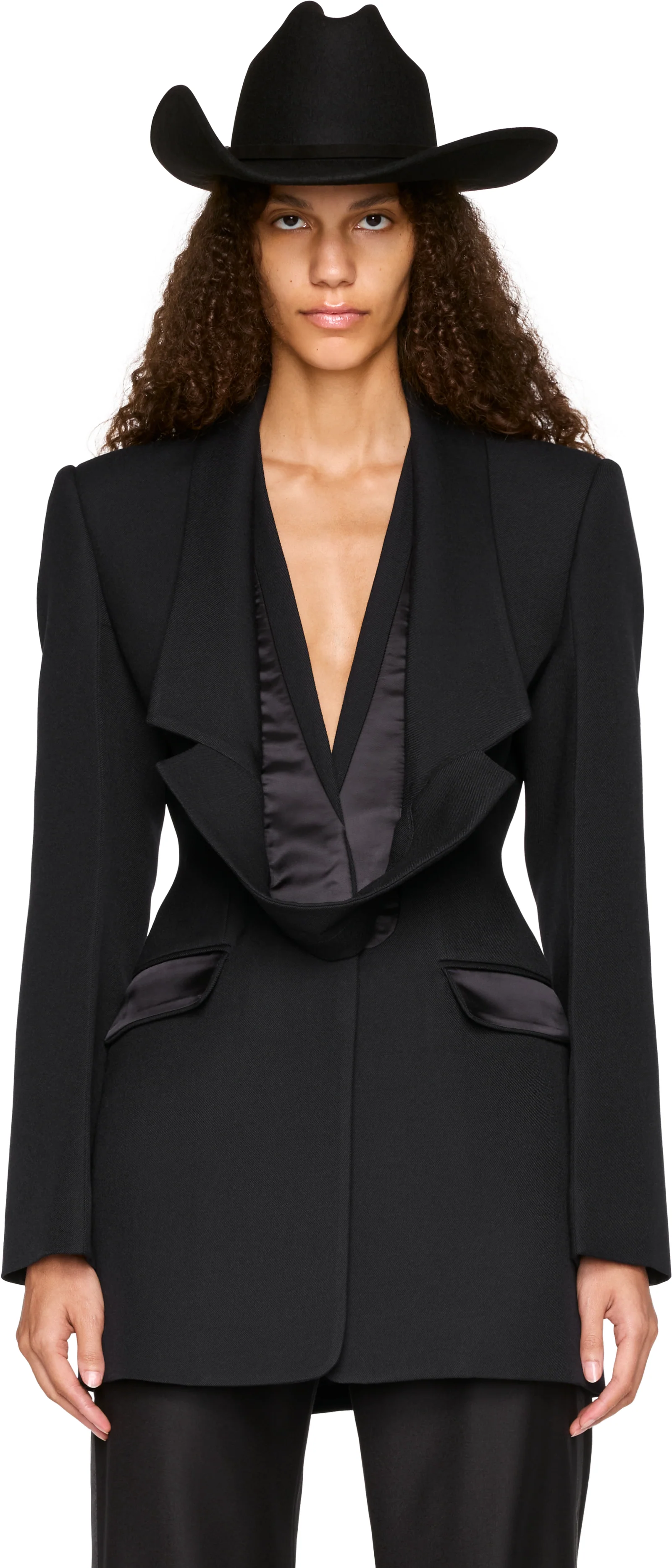 Jean Paul Gaultier Reversed Collar Fitted Blazer
