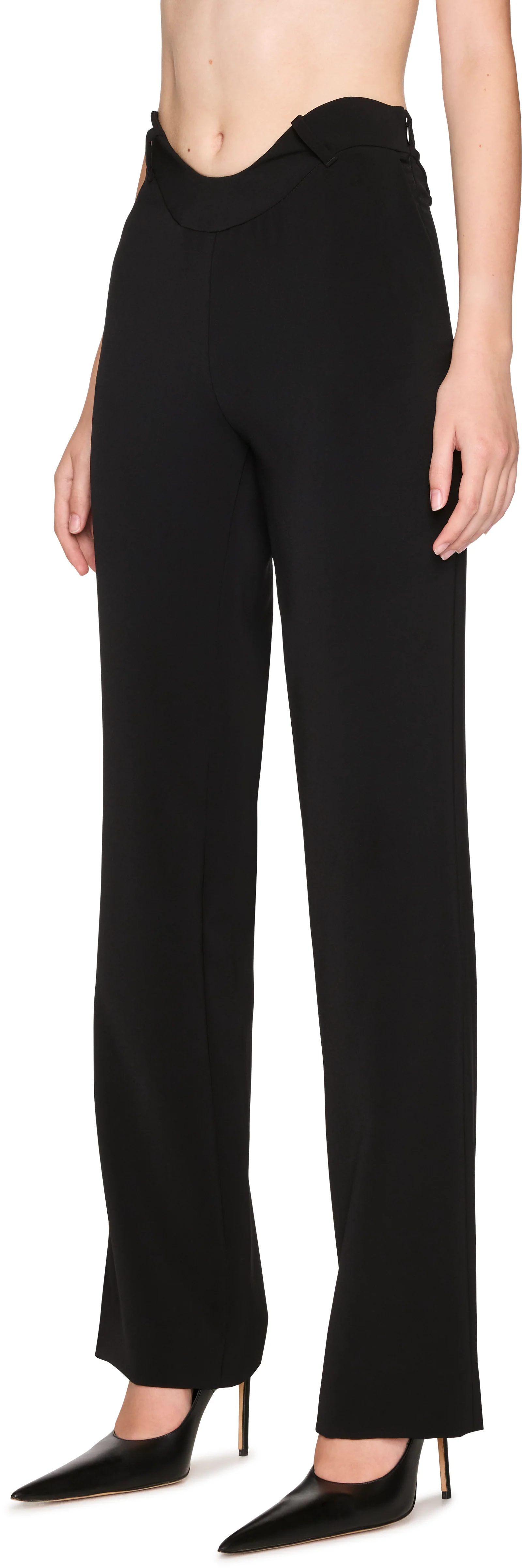 Jean Paul Gaultier Curved Tailored Trousers