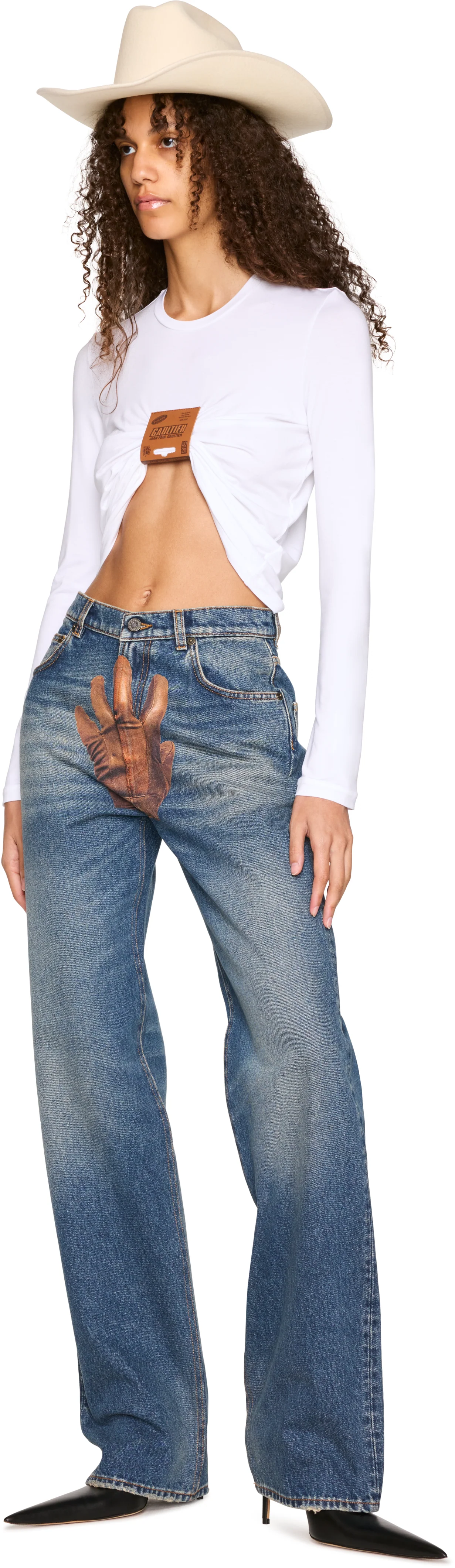 Jean Paul Gaultier 'The Glove' Denim Jeans
