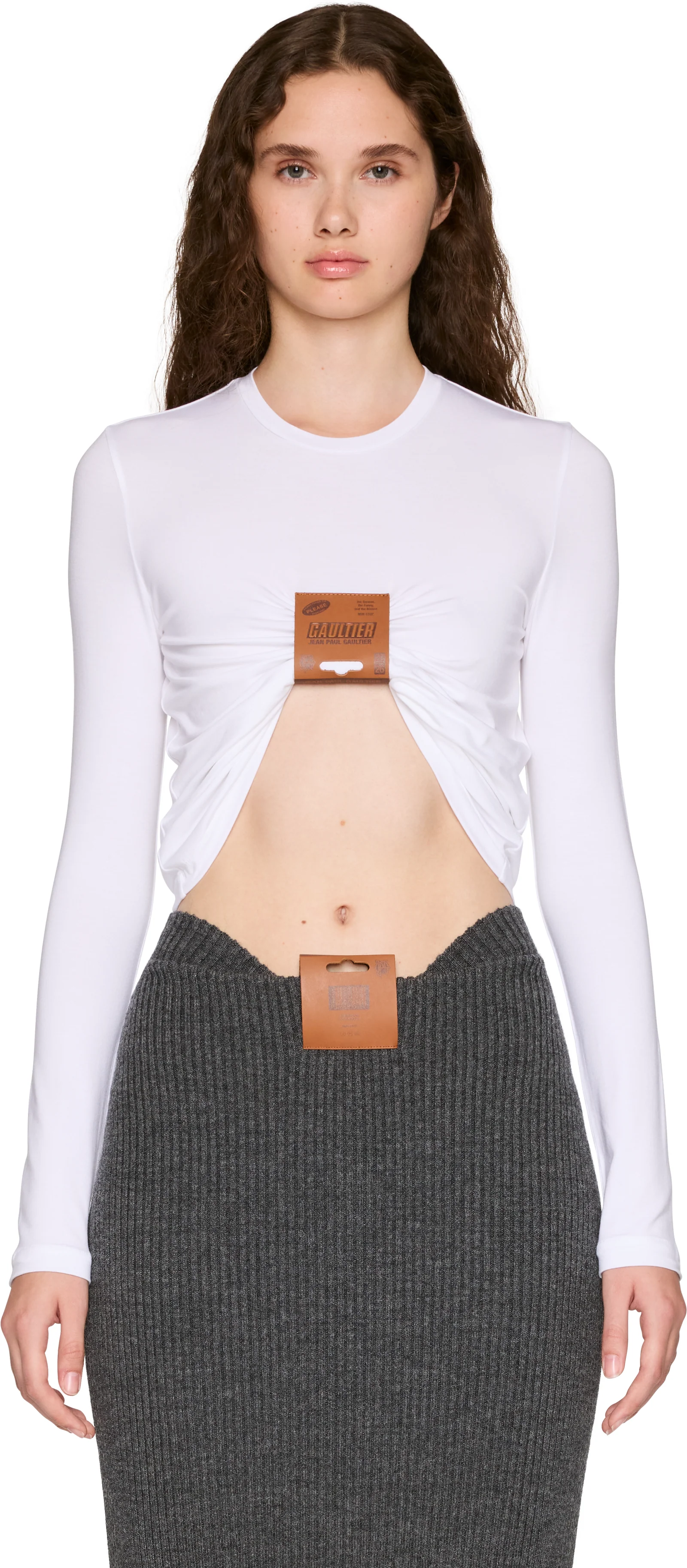 Jean Paul Gaultier Label Long Sleeve Top