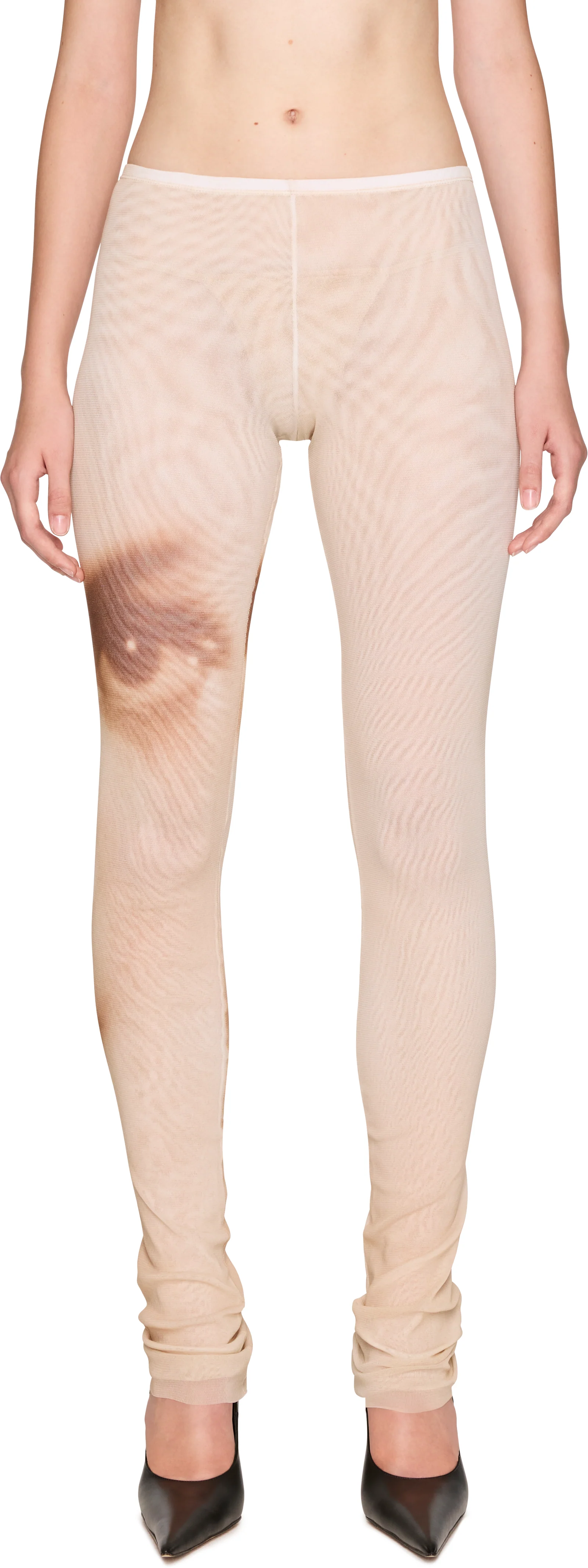 Jean Paul Gaultier Face Flared Leggings