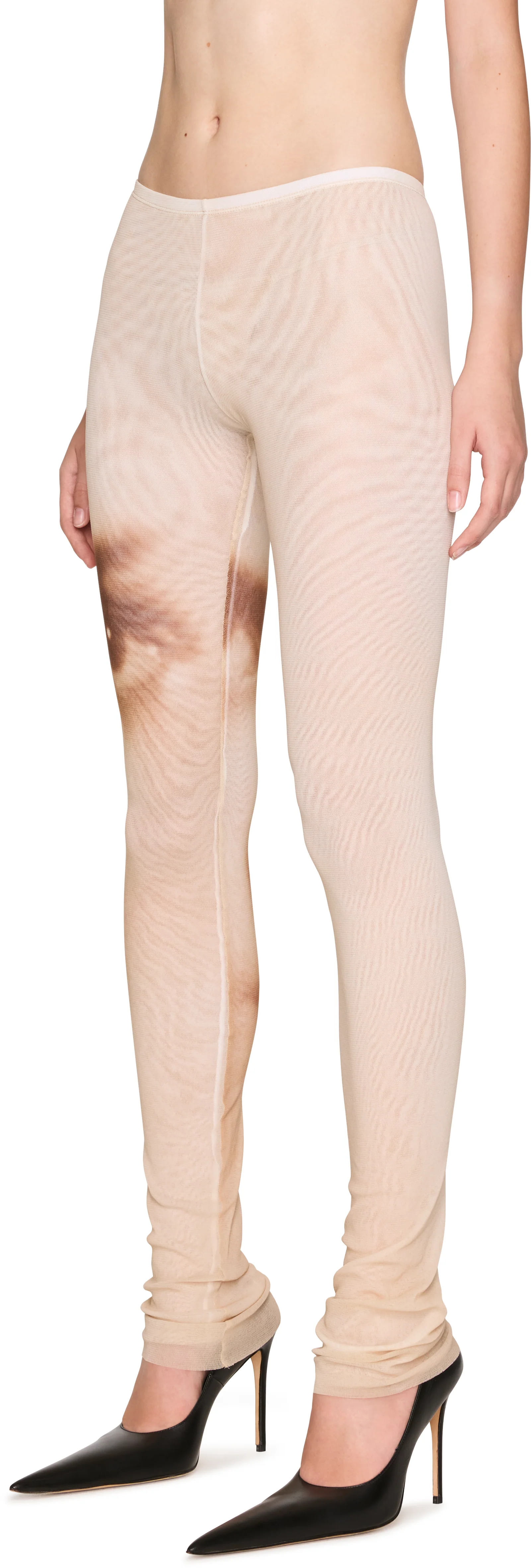Jean Paul Gaultier Face Flared Leggings