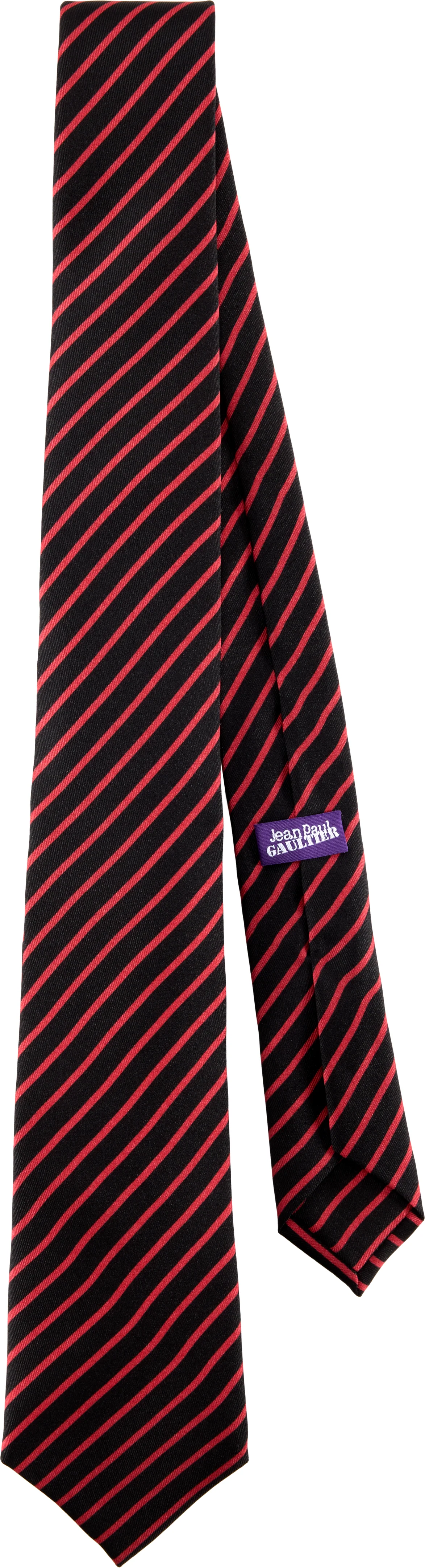 Jean Paul Gaultier Bicolor Striped Tie