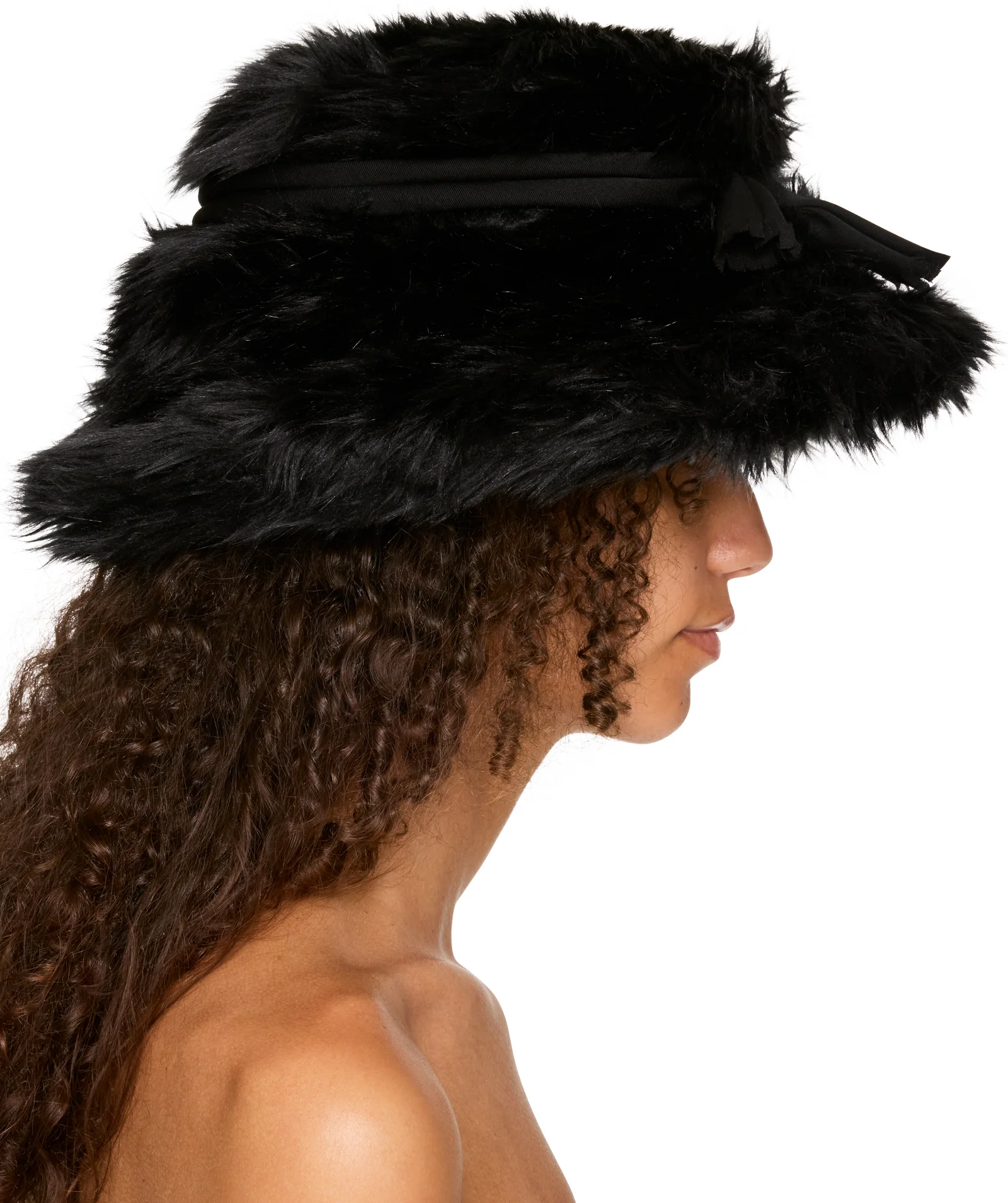 Junya Watanabe Faux-Fur Bucket Hat