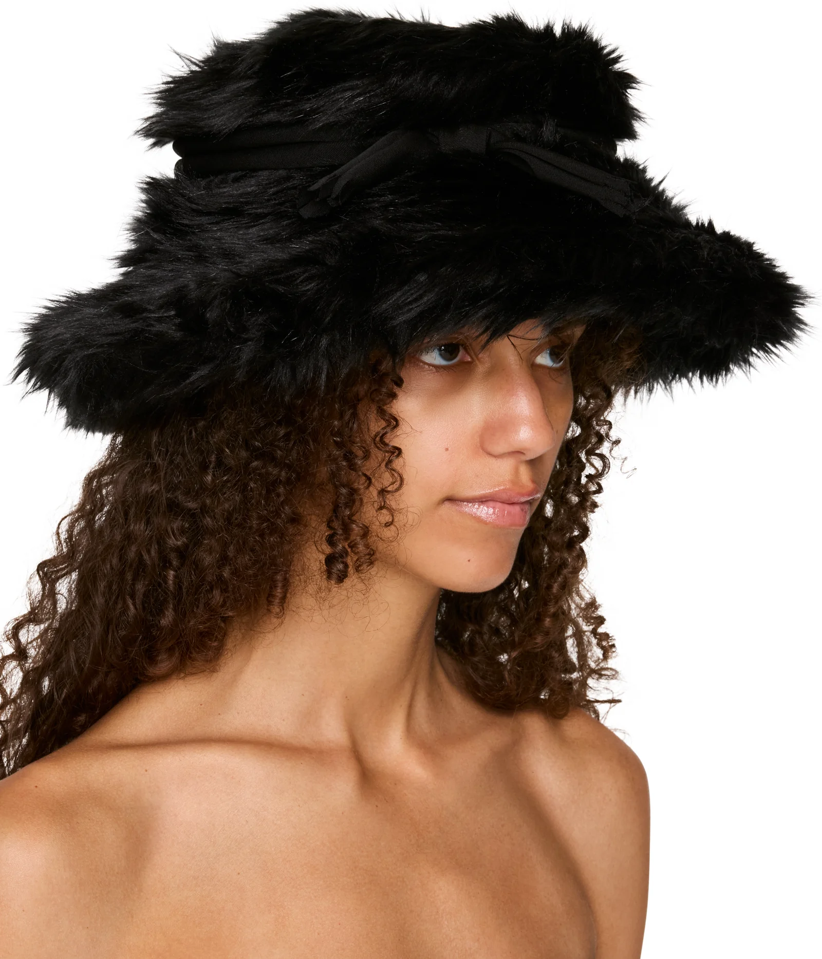 Junya Watanabe Faux-Fur Bucket Hat
