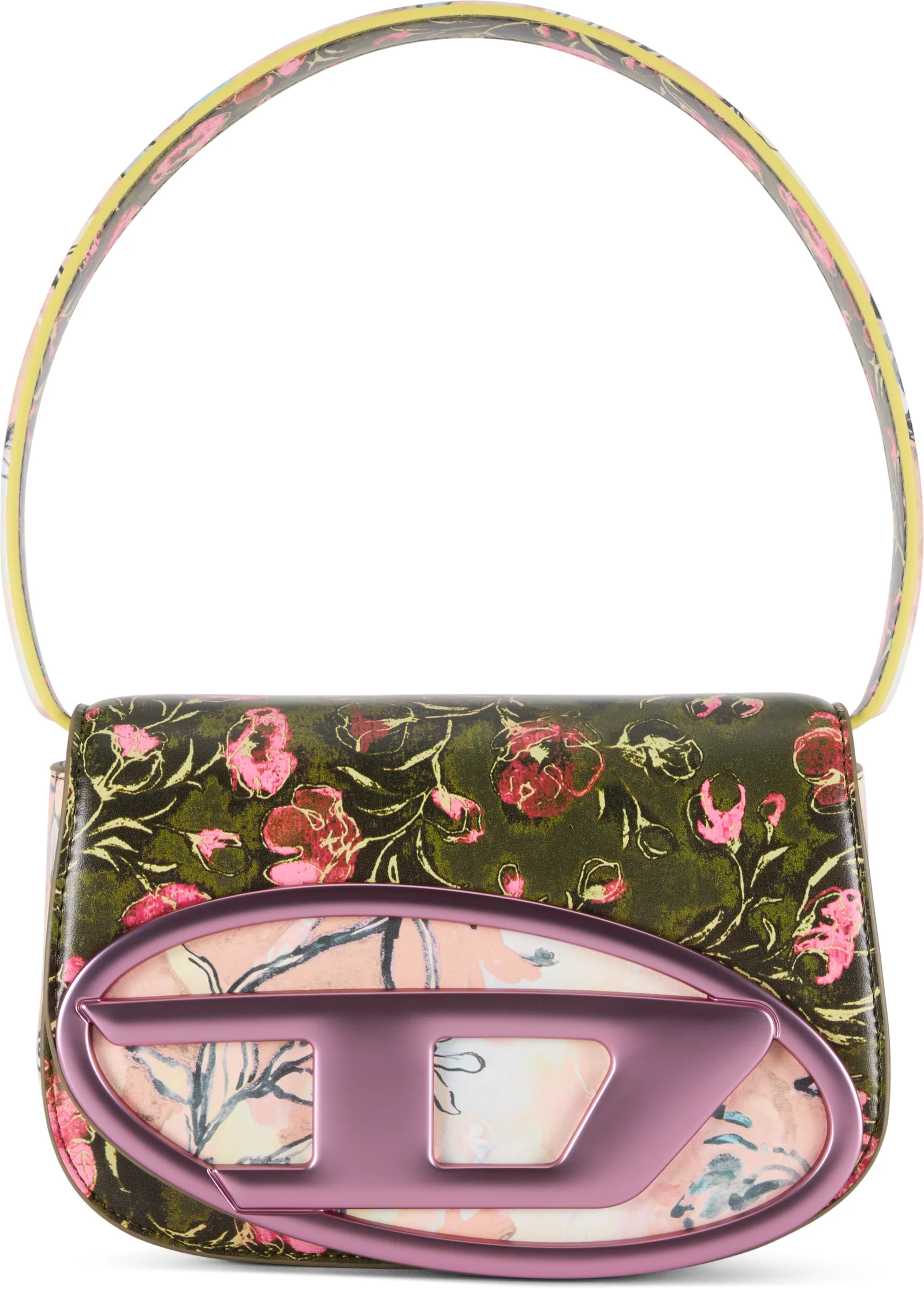 Diesel 1DR-Iconic Floral Print Shoulder Bag