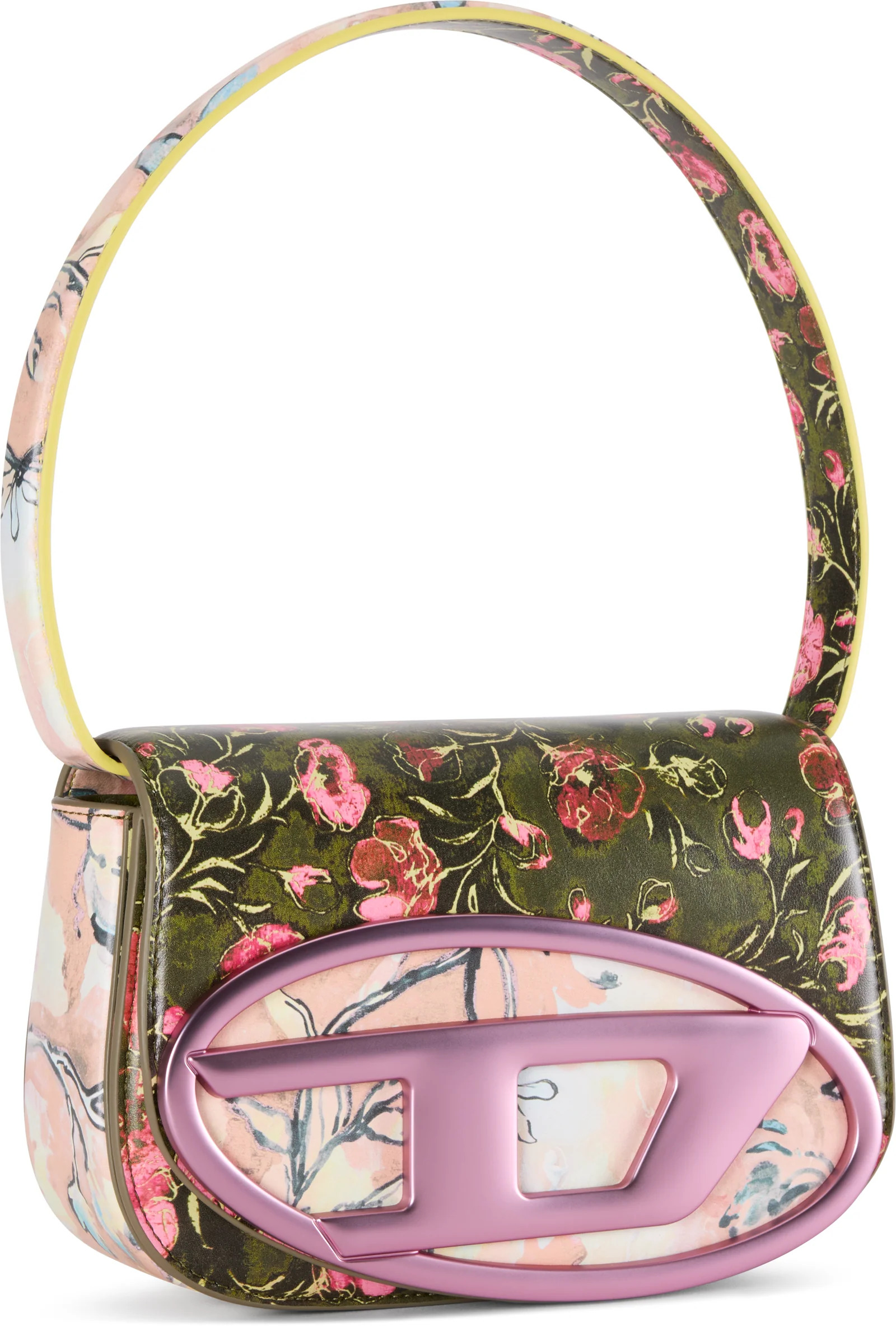 Diesel 1DR-Iconic Floral Print Shoulder Bag