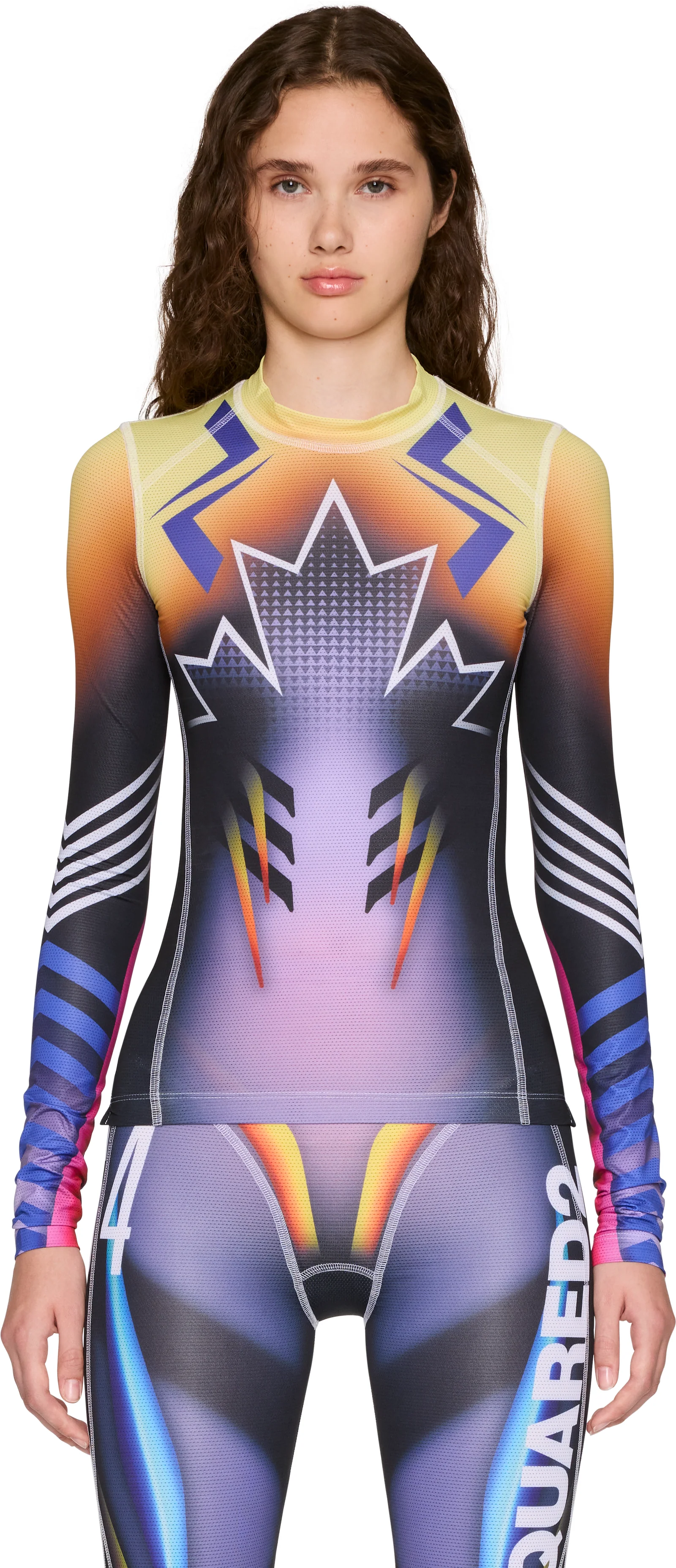 Dsquared2 Skiers Printed Long Sleeve T-Shirt